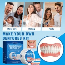 Full Denture Set For Men And Women Upper And Lower Denture False Teeth Personal