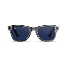 Ray-Ban Meta Wayfarer Gen 2 Shiny Transparent Grey Transitions Sapphire Lenses