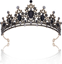 Crystal Tiara Crowns for Women Wedding Birthday Halloween Headband
