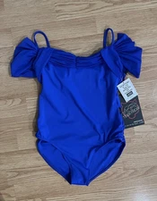 Tiger Friday Triad Leotard Royal Blue Adult Medium NEW With Tags