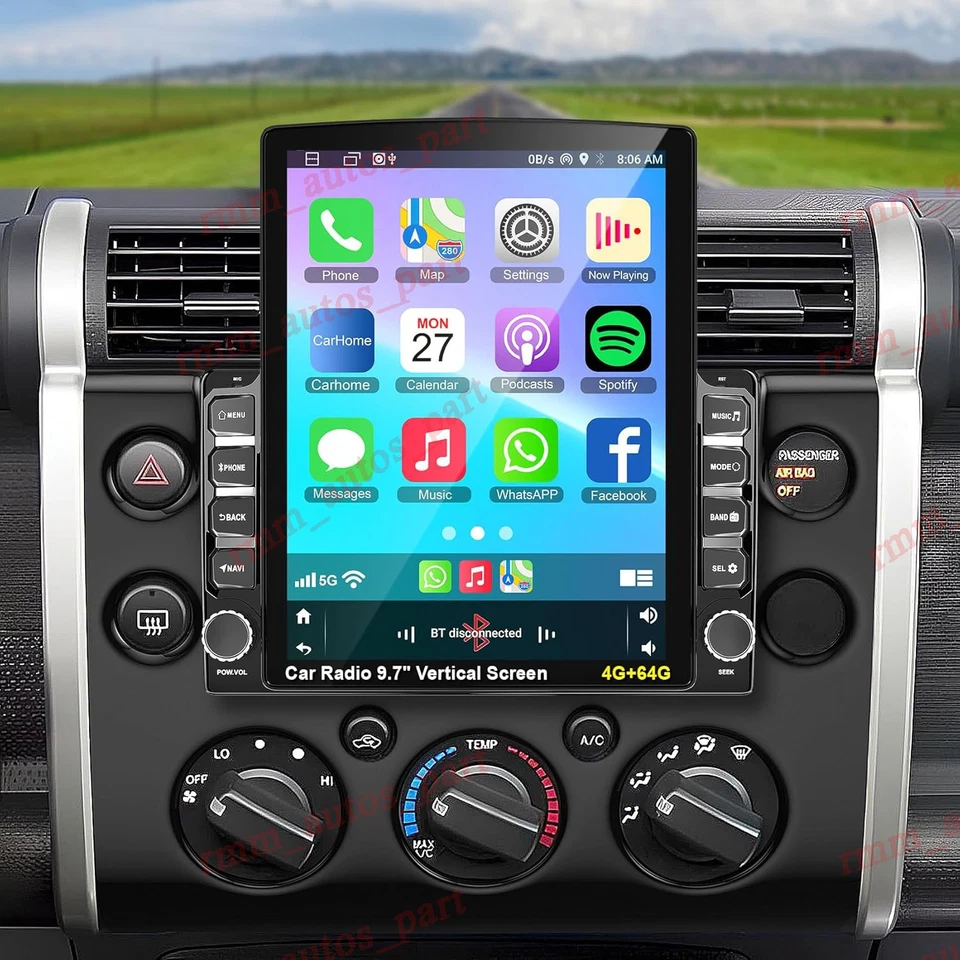 For Toyota FJ Cruiser 2007-2014 Android 15.0 CarPlay Car Radio Stereo GPS - Image 3 of 4