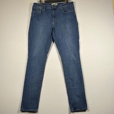 Levi  s 721 High Rise Skinny Jeans Women  s W32 L32 Blue Stretch Denim