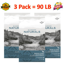 90LB/3Pack -Diamond Naturals Skin Coat All Life Stages Dry Dog Food - Salmon
