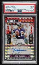2024 Panini Zenith Red 4/24 Rich Gannon #VT-RGA PSA 9 MINT 1cl9