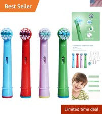 Gentle Comfortable Kids Toothbrush Replacement Heads for Oral-B - 4 Pack