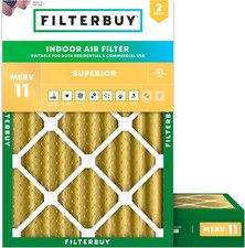 Filterbuy 21x22x4 MERV 11 Air Filter Replacement HVAC Furnace