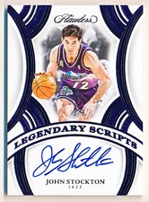 2024-25 Flawless John Stockton Legendary Scripts Blue Auto #LSC-JST (2/8)