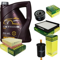 Mann Inspektionspaket 5L Mannol Extreme 5W-40 FüR Renault ScéNic II 1.6 16V 2.0