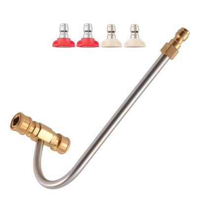 #ad Pressure Washer Gutter Cleaner Attachment4000PSI with Dual Spray Nozzle System $22.60