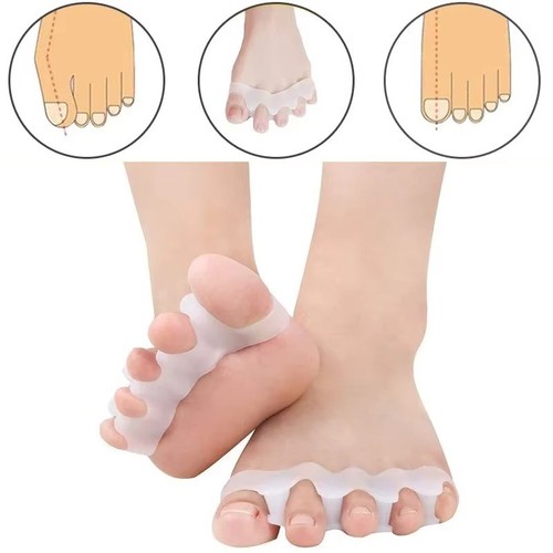 PEDIMEND Big Toe Separators Gel Toe Spacers to Correct Bunions, Hammer Toes - Picture 1 of 16