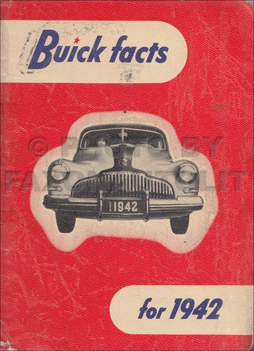 1942 Buick Facts Book Data Dealer Album Accessories Options Features