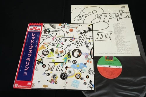 LED ZEPPELIN III JAPAN VINYL LP 10th Anniversary OBI GATEFOLD P-6518A