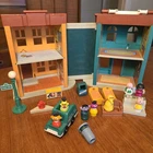 Vintage 1974 Fisher Price Little People Sesame Street Playset Apartment #938