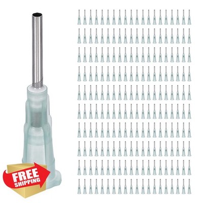 uxcell 200 Pcs 15G x 0.5'' Blunt Needles Dark Green