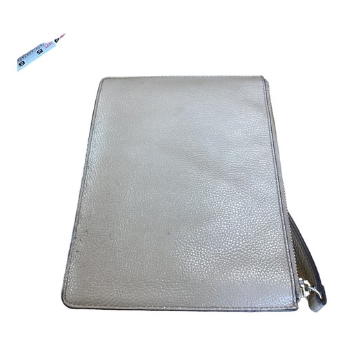 Michael Kors Jet Set Wristlet Handbag Travel Wallet Gray Silver Pouch Purse - Picture 7 of 13