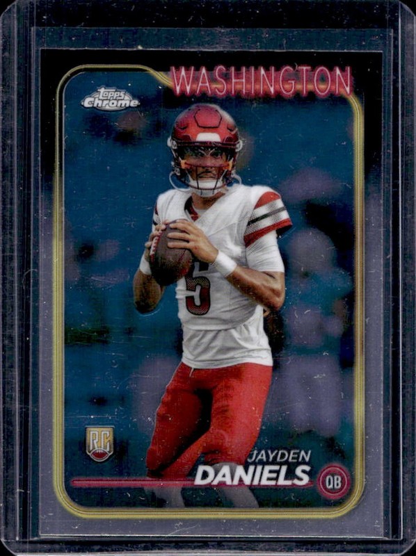2024 Topps Chrome Jayden Daniels RC Rookie #201 Commanders