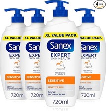 Sanex Body Wash - Expert Skin Health - Sensitive Shower Cream - Dermatologist Te