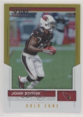 2017 Score Gold Zone /50 John Brown #160 0q0