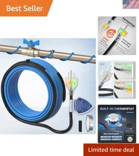 3Ft 120V Self-Regulating Pipe Heating Tape with Dual-Lights for Frost Protection