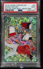 2018 Shohei Ohtani PSA 9 Chronicles Triple Threat Mats Neon Green #TTMSO 8/25