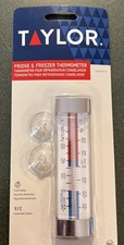 Taylor Refrigerator Freezer Thermometer 3503FS with Suction Cups Brand New