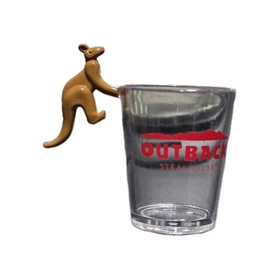 Outback Steakhouse Kangaroo Handle Shot Glass