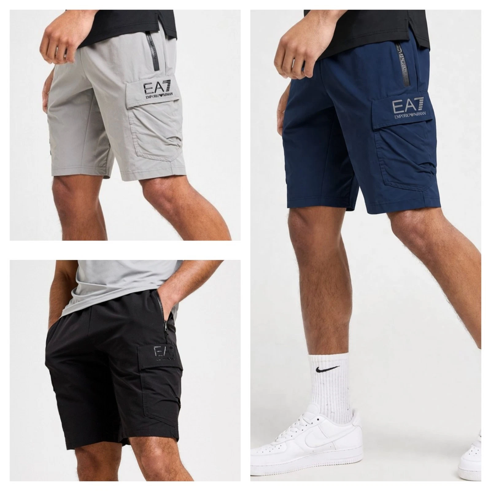 Emporio Armani EA7 Mens Woven Cargo Shorts Colours 4 All Sizes S-XXL RRP £70
Opens in a new window o