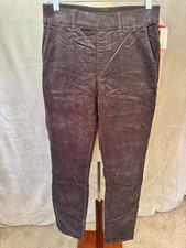 Juicy Couture Pants Womens California Skinny Corduroy Scarf Gray Sz 27 NWT