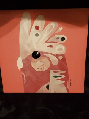 Maxwell & Williams Ceramic Square Trivet Featuring A Pink Galah By Pete Cromer