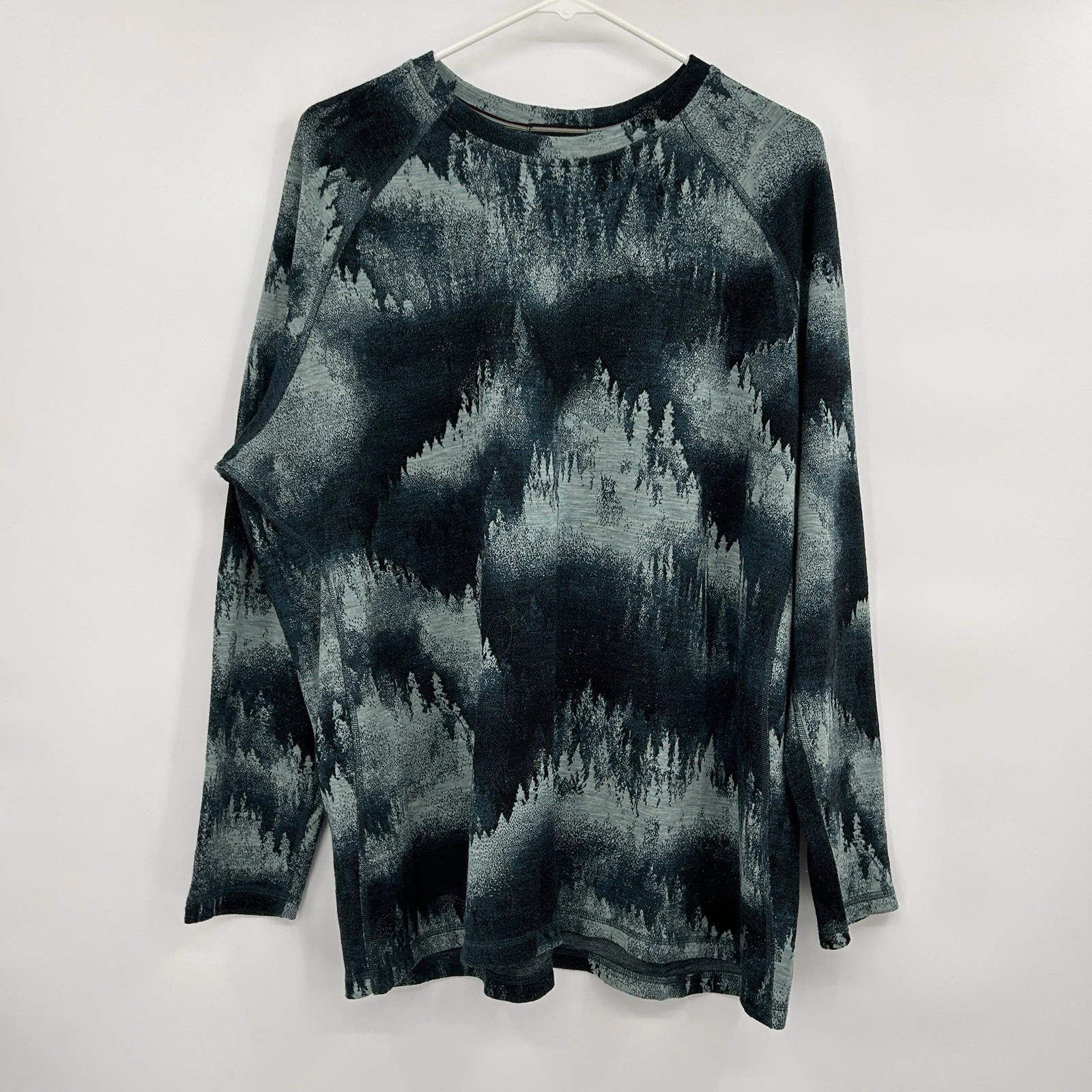 Smartwool Womens Classic Thermal Merino Base Layer Crew Shirt 4X/4T Foggy Pines