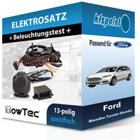 für Ford Mondeo Turnier 10.2010-09.2014 Towtec E-Satz 13Polig Fahrzeugspezifisch