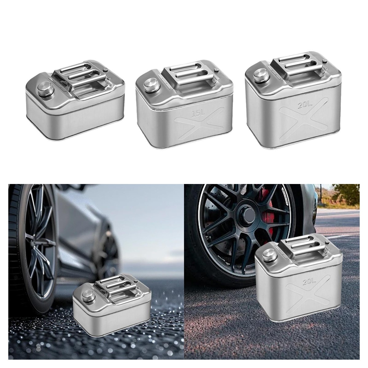 Large Capacity Stainless Steel Fuel Tank Portable Water Container