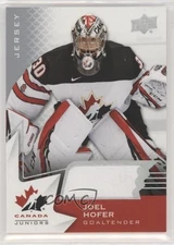 2020-21 Upper Deck Team Canada Juniors Men's U-20 Jerseys Joel Hofer #42 p0r