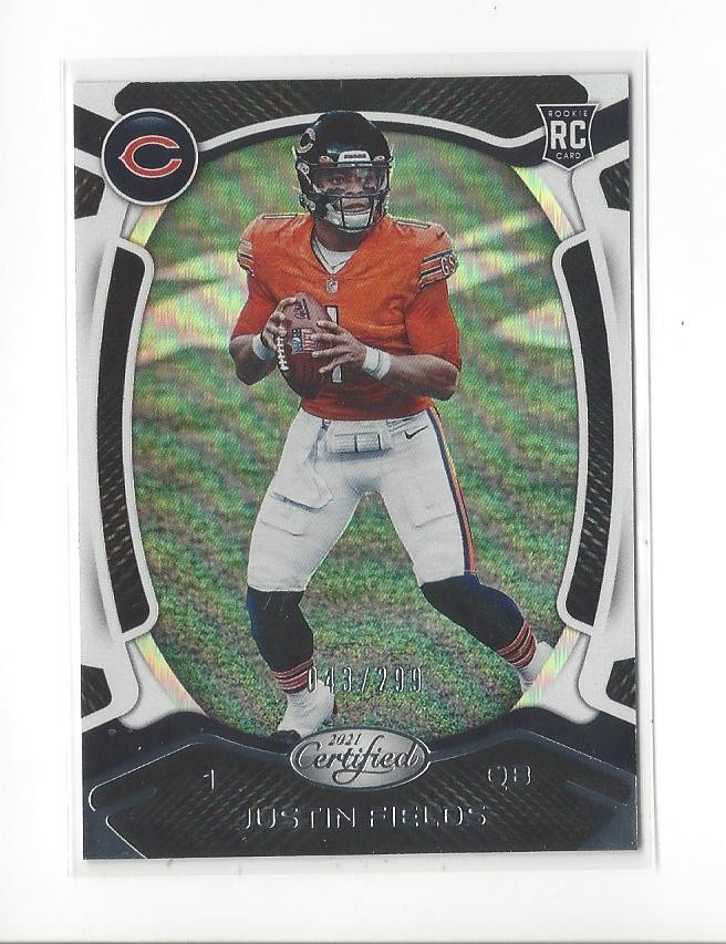 2021 Certified #104 Justin Fields RC Rookie Bears Chiefs /399