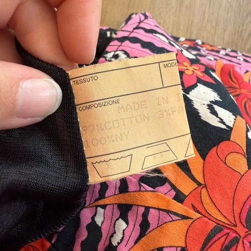 Gonna AVERARDO BESI vintage Italia stampa floreale vita 15,5" - Foto 6 di 8