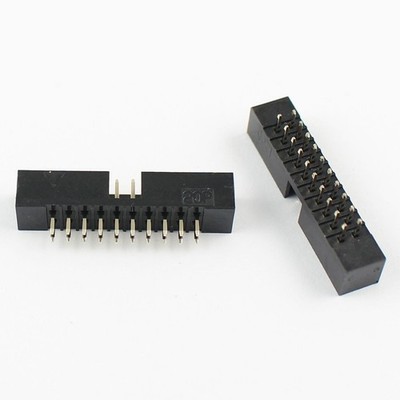 5Pcs 2mm 2.0mm Pitch 20 Pin Straight Male Shrouded Box Header IDC Connector