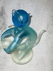 VINTAGE MURANO GLASS CAT FIGURINE. ALFREDO BARBINI FOR SALVIATI. MID CENTURY MOD