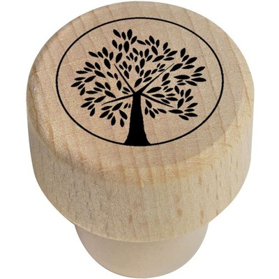 Flaschenverschluss / Korken aus Holz 19 mm ''Lebensbaum'' (BS00029481)