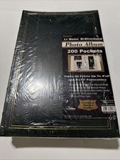 2 Pioneer Photo Album Green Leather Bonded Holds 400 4x6  4 X 12 In Photos