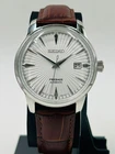 Vintage Seiko Presage Automatic White Dial Men's Watch Japan made Brown Strap