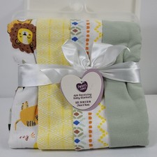 Parent's Choice Flannel Receiving Baby Blankets Jungle Print 4 Pack Cotton