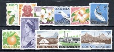 Îles Cook 1963 Lot SG 163-73 MLH/MH Poste Neuf