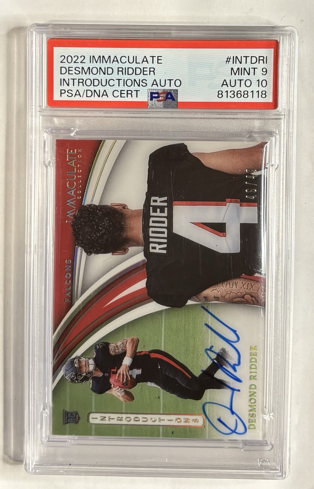 Desmond Ridder Panini Immaculate Collection Immaculate Introductions Autographs #INTDRI Base