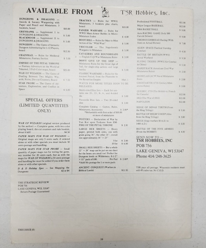 TSR - The Strategic Review: Vol. 1 No. 5 (December, 1975) - Picture 4 of 4