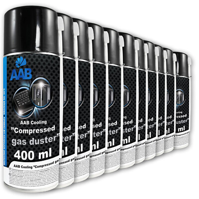 11 x AABCOOLING DRUCKLUFTSPRAY 400 ML AIR DUSTER REINIGUNG DRUCKLUFTREINIGER