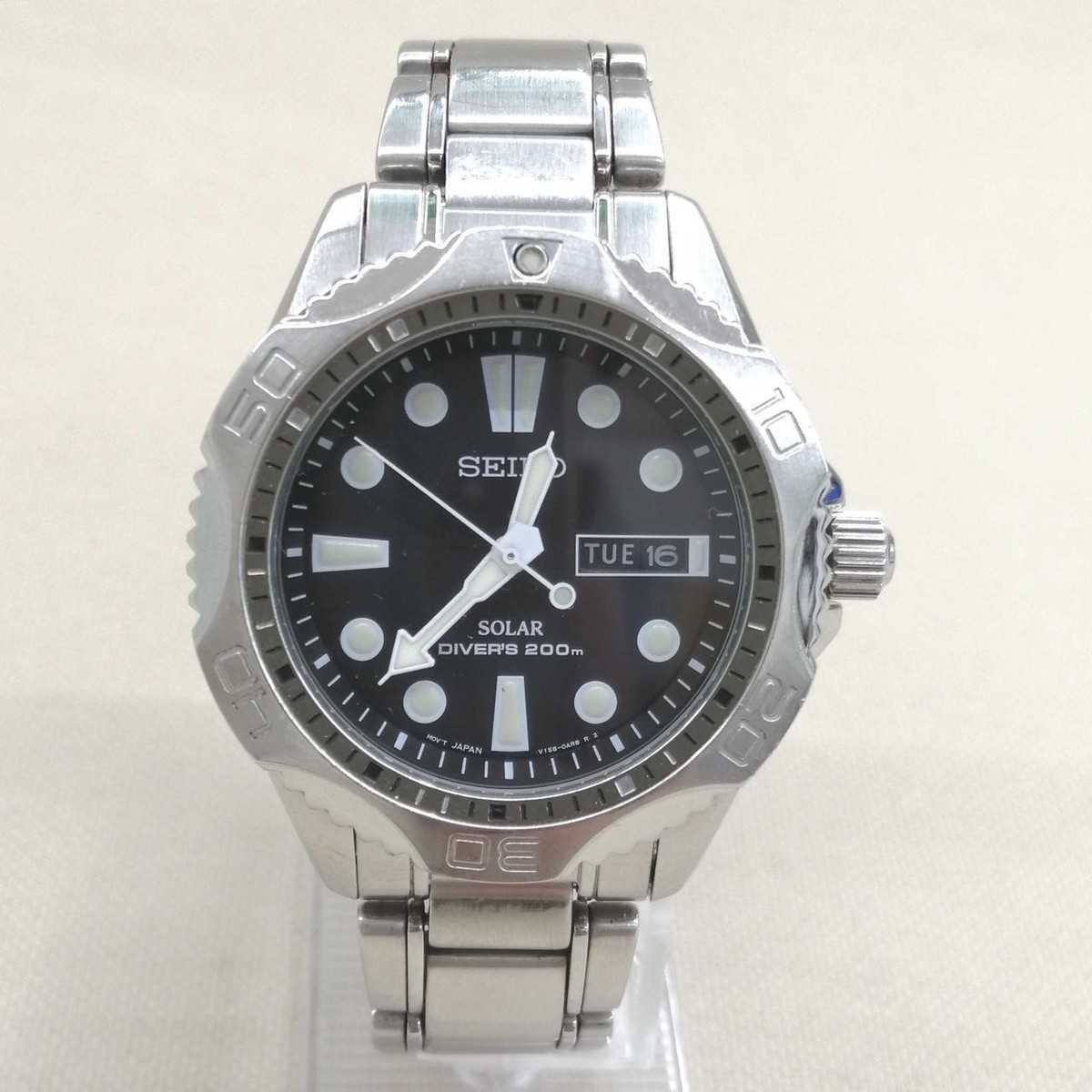 Seiko V158-0AE0 Day Date Air Divers 200m Stainless Steel Seiko V158-0AE0 Day Date Air Divers 200m Stainless Steel
