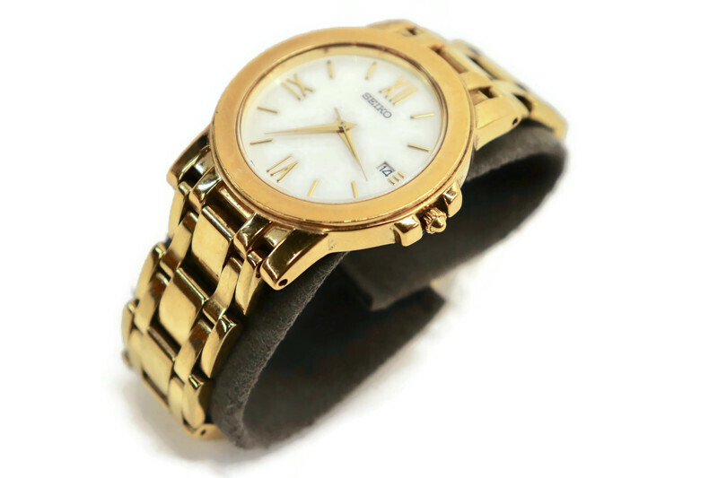SEIKO - (V732-0K30 OW88 R1) Quartz Goldtone Stainless Steel