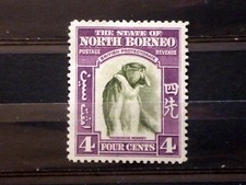 North Borneo 1939 SG306 4c Bronze-green & violet MH. (B4291)