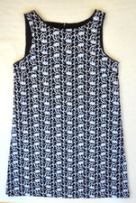 Ann Taylor Embroidered Sleeveless Shift Dress Round Neck New 14