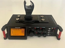 TASCAM DR-70D 4-Channel Audio Recording Device for DSLR Cameras - Black